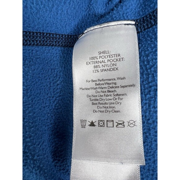 Eddie Bauer First Ascent 1/4 Zip Pullover Men's Tall XL Blue Polartec Fleece - Picture 8 of 13